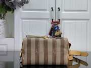 Uubags Louis Vuitton M27980 Speedy P9 Bandoulière 20 Bag Camel Washed Stripe Pattern 22x14x17.5cmc - 6