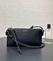 Uubags Loewe Joya Leather Crossbody Bag In Black 22x11x6cm - 5