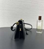 Uubags Loewe Joya Leather Crossbody Bag In Black 22x11x6cm - 3