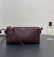 Uubags Loewe Joya Leather Crossbody Bag In Burgundy 22x11x6cm - 1