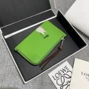 Uubags Loewe x Studio Ghibli Totoro Zip Card Holder Coin Purse In Green 13x7.5cm - 6