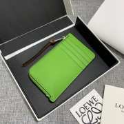 Uubags Loewe x Studio Ghibli Totoro Zip Card Holder Coin Purse In Green 13x7.5cm - 5