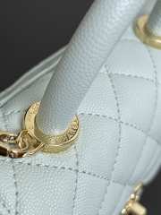 Uubags Chanel Mini Coco Handle Bag Caviar Leather In Baby Blue 13x19x9cm - 2