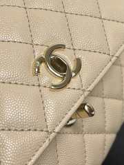 Uubags Chanel Mini Coco Handle Bag Caviar Leather In Beige 13x19x9cm - 4