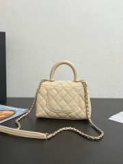 Uubags Chanel Mini Coco Handle Bag Caviar Leather In Beige 13x19x9cm - 2