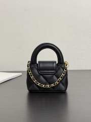 Uubags Chanel Kelly Micro Aged Calfskin Leather Bag In Black 12x9x4cm - 4