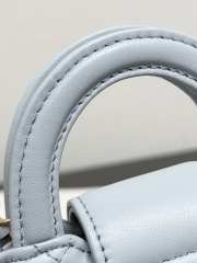 Uubags Chanel Kelly Micro Aged Calfskin Leather Bag In Baby Blue 12x9x4cm - 2