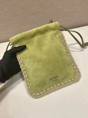 Uubags Prada suede smartphone case in agave 22x17.5cm - 2
