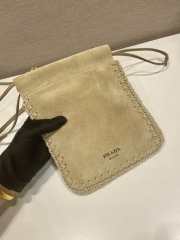 Uubags Prada suede smartphone case in desert beige 22x17.5cm - 2