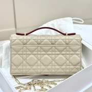 Uubags My Dior Mini Bag Two-Tone Trench and Hermitage Red Cannage Lambskin 21x11.5x4.5cm - 6