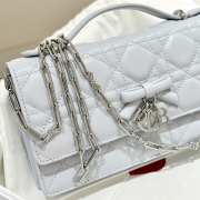 Uubags My Dior Mini Bag Ice Blue Cannage Lambskin 21x11.5x4.5cm - 2