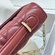 Uubags My Dior Mini Bag Red Cannage Lambskin 21x11.5x4.5cm - 2