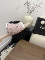 Uubags Chanel Camellia Tweed Slides In Light Pink - 2
