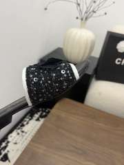 Uubags Chanel Camellia Tweed Slides In Black - 3