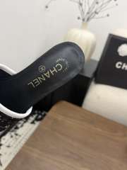 Uubags Chanel Camellia Tweed Slides In Black - 5