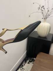 Uubags Chanel Mary Janes Lambskin In Beige & Black 5cm - 6
