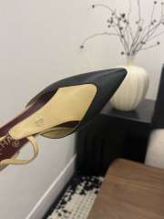 Uubags Chanel Mary Janes Lambskin In Beige & Black 5cm - 4
