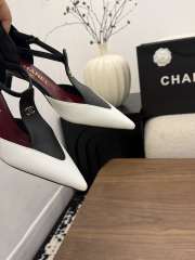 Uubags Chanel Mary Janes Lambskin In Black & White 5cm - 3