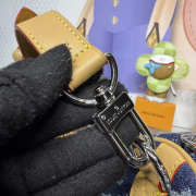 Uubags Louis Vuitton M27556 Speedy 30 Bandoulière Bag In Blue Monogram Denim Flowers Material 34x22x19cm - 3