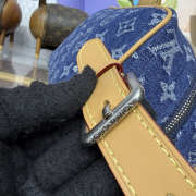 Uubags Louis Vuitton M28363 Dopp Kit Locker Bag In Blue Monogram Denim Flowers Material 23x13x12cm - 3
