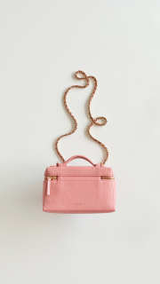 Uubags Chanel Small Vanity With Chain In Grained Calfskin & Gold-Tone Metal Light Pink 17x19x5cm - 2