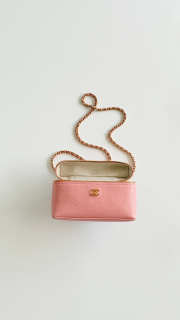 Uubags Chanel Small Vanity With Chain In Grained Calfskin & Gold-Tone Metal Light Pink 17x19x5cm - 4