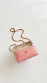 Uubags Chanel Small Vanity With Chain In Grained Calfskin & Gold-Tone Metal Light Pink 17x19x5cm - 5
