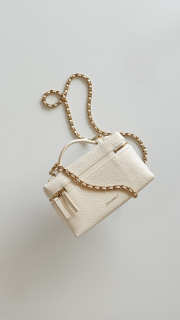 Uubags Chanel Small Vanity With Chain In Grained Calfskin & Gold-Tone Metal Ivory 17x19x5cm - 5