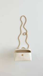 Uubags Chanel Small Vanity With Chain In Grained Calfskin & Gold-Tone Metal Ivory 17x19x5cm - 2