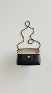Uubags Chanel Small Vanity With Chain In Grained Calfskin & Gold-Tone Metal Black 17x19x5cm - 4