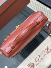 Uubags Loro Piana Extra Pocket L19 Bag In Calfskin Deep Kummel/Sun Gold 19x12x7cm - 6