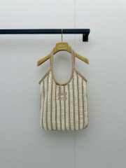 Uubags Miu Miu Ivy Crochet Bag In Light Beige/Chalk White 41.5x36cm - 1