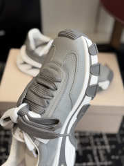Uubags Dolce & Gabbana DG country road nylon and leather sneakers in grey/white - 4