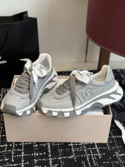 Uubags Dolce & Gabbana DG country road nylon and leather sneakers in grey/white - 2