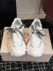 Uubags Dolce & Gabbana DG country road nylon and leather sneakers in white - 5