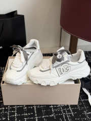 Uubags Dolce & Gabbana DG country road nylon and leather sneakers in white - 2