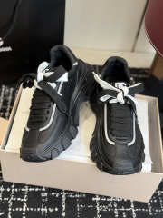 Uubags Dolce & Gabbana DG country road nylon and leather sneakers in black - 3
