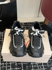 Uubags Dolce & Gabbana DG country road nylon and leather sneakers in black - 2