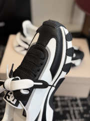 Uubags Dolce & Gabbana DG country road nylon and leather sneakers in white/black - 6