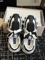 Uubags Dolce & Gabbana DG country road nylon and leather sneakers in white/black - 2