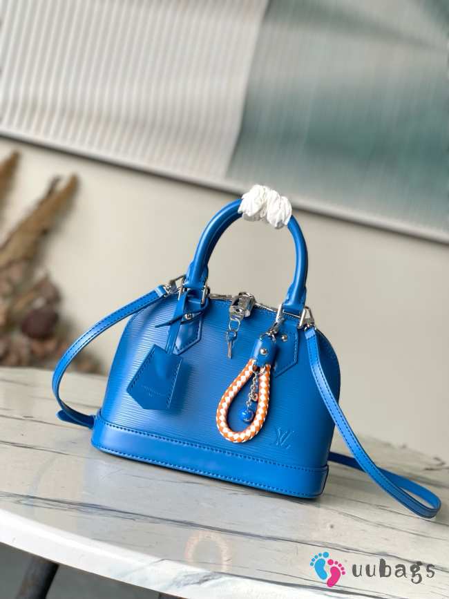 Uubags Louis Vuitton M28902 Alma BB Bag In Ocean Blue 23.5x17.5x11.5cm - 1