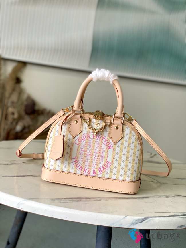 Uubags Louis Vuitton M28672 Alma BB Bag In Banana Yellow 23.5x17.5x11.5cm - 1