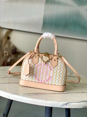 Uubags Louis Vuitton M28672 Alma BB Bag In Banana Yellow 23.5x17.5x11.5cm