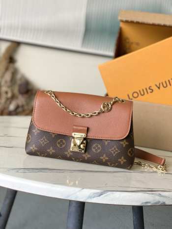 Uubags Louis Vuitton M28424 Madeleine BB Bag In Monogram Cognac 24x15x9cm