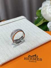 Uubags Hermes Etriviere ring in white gold set with diamonds - 6