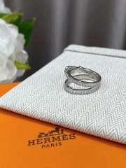 Uubags Hermes Etriviere ring in white gold set with diamonds - 5