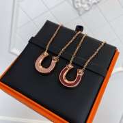 Uubags Hermes Jockette necklace in box calfskin and metal - 4