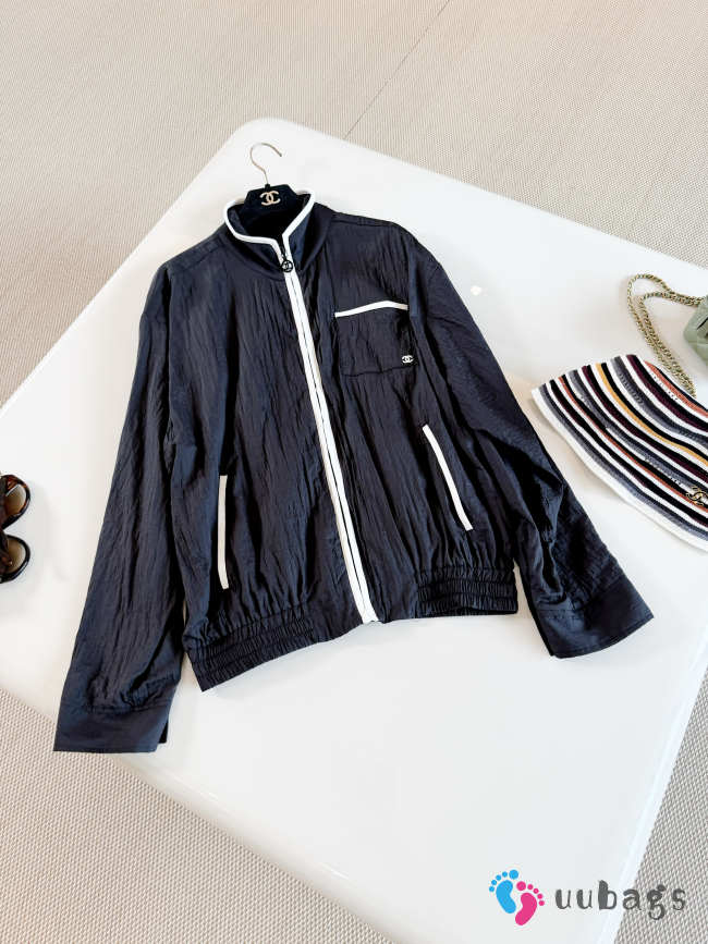 Uubags Chanel Jacket Mixed Fibres In Black & White - 1