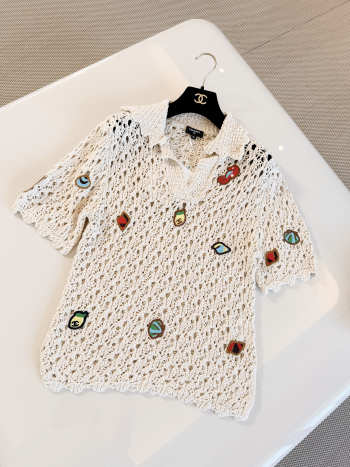New Collection 2026 Chanel Shirt Cotton & Silk In Light Beige
