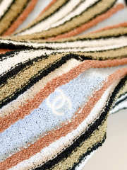 New Collection 2026 Chanel Shirt Cotton In Khaki, Blue & Orange - 3